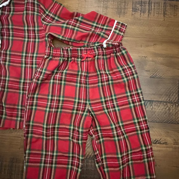 Hartstrings Plaid Pajama Set Flannel Christmas Holiday PJs Girls Size 3T - Picture 3 of 6